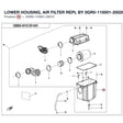 LOWER HOUSING, AIR FILTER REPL BY 0GR0-110001-20020 product image