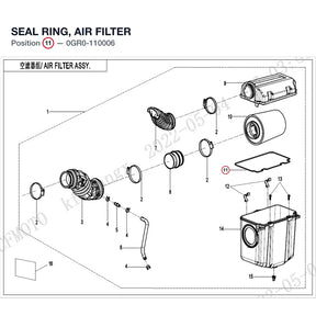 SEAL RING, AIR FILTER product image