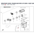 BREATHER HOSE, CRANKCASE REPL BY 0GR0-110007-30000 product image