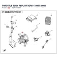 THROTTLE BODY REPL BY 0GR0-173000-20000 product image