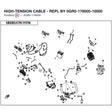 HIGH-TENSION CABLE - REPL BY 0GR0-178000-10000 product image