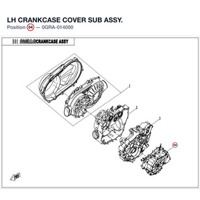 LH CRANKCASE COVER SUB ASSY. product image