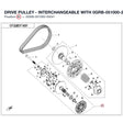 DRIVE PULLEY - INTERCHANGEABLE WITH 0GRB-051000-20040 product image