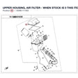 UPPER HOUSING, AIR FILTER - WHEN STOCK IS 0 THIS ITEM IS NO LONGER AVAILABLE product image
