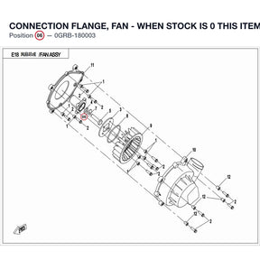 CONNECTION FLANGE, FAN - WHEN STOCK IS 0 THIS ITEM IS NO LONGER AVAILABLE product image