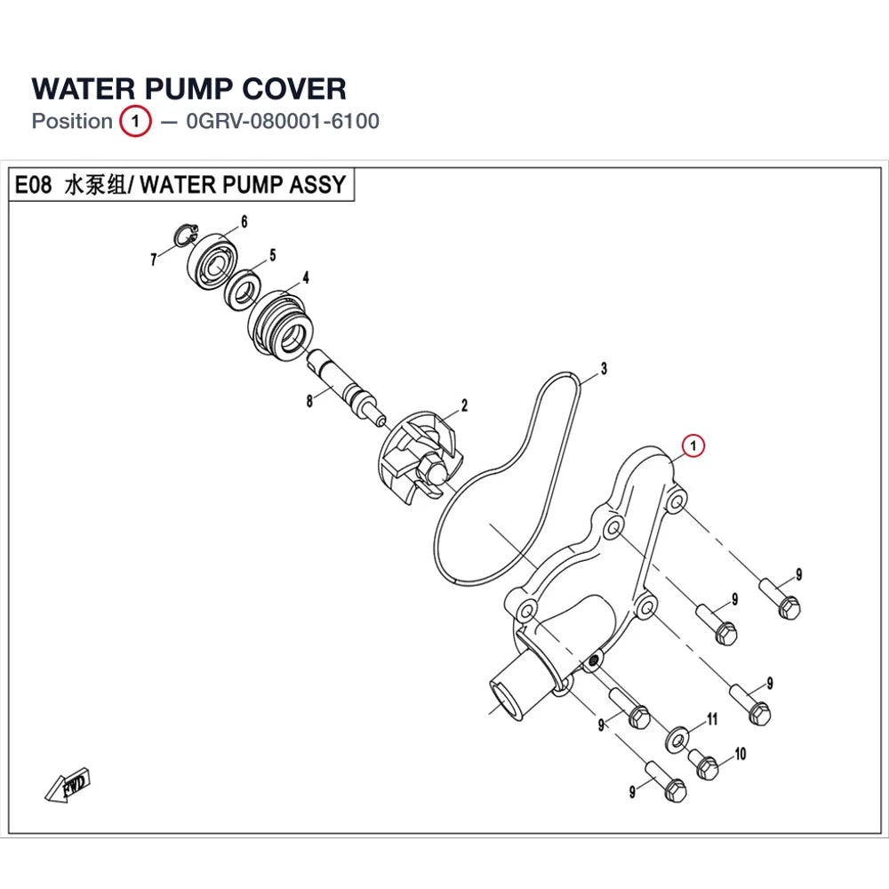 WATER PUMP COVER product image