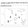 OIL SEAL @^ O-SEAL RING KIT, ENGINE - WHEN STOCK IS 0 - THIS ITEM IS NO LONGER AVAILABLE product image