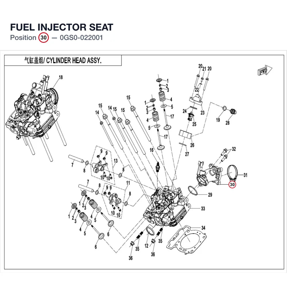 FUEL INJECTOR SEAT product image