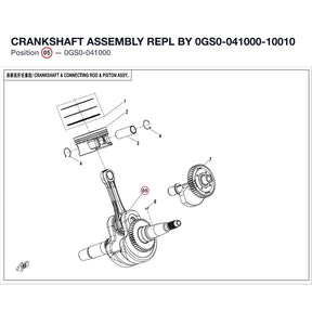 CRANKSHAFT ASSEMBLY REPL BY 0GS0-041000-10010 product image