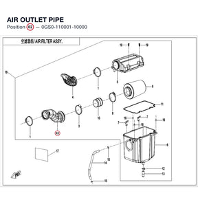 AIR OUTLET PIPE product image