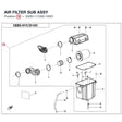 AIR FILTER SUB ASSY product image