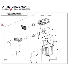 AIR FILTER SUB ASSY product image