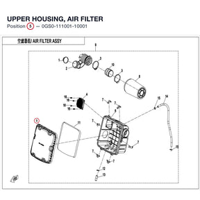 UPPER HOUSING, AIR FILTER product image