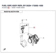 FUEL PIPE ASSY REPL BY 0GS#-172000-1000 product image