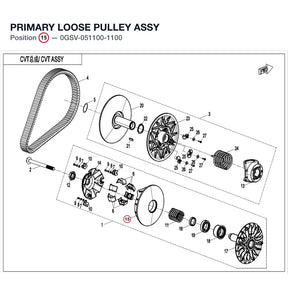 PRIMARY LOOSE PULLEY ASSY product image