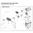 AIR EXHAUST PIPE, AIR FILTER product image