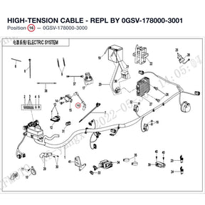 HIGH-TENSION CABLE - REPL BY 0GSV-178000-3001 product image