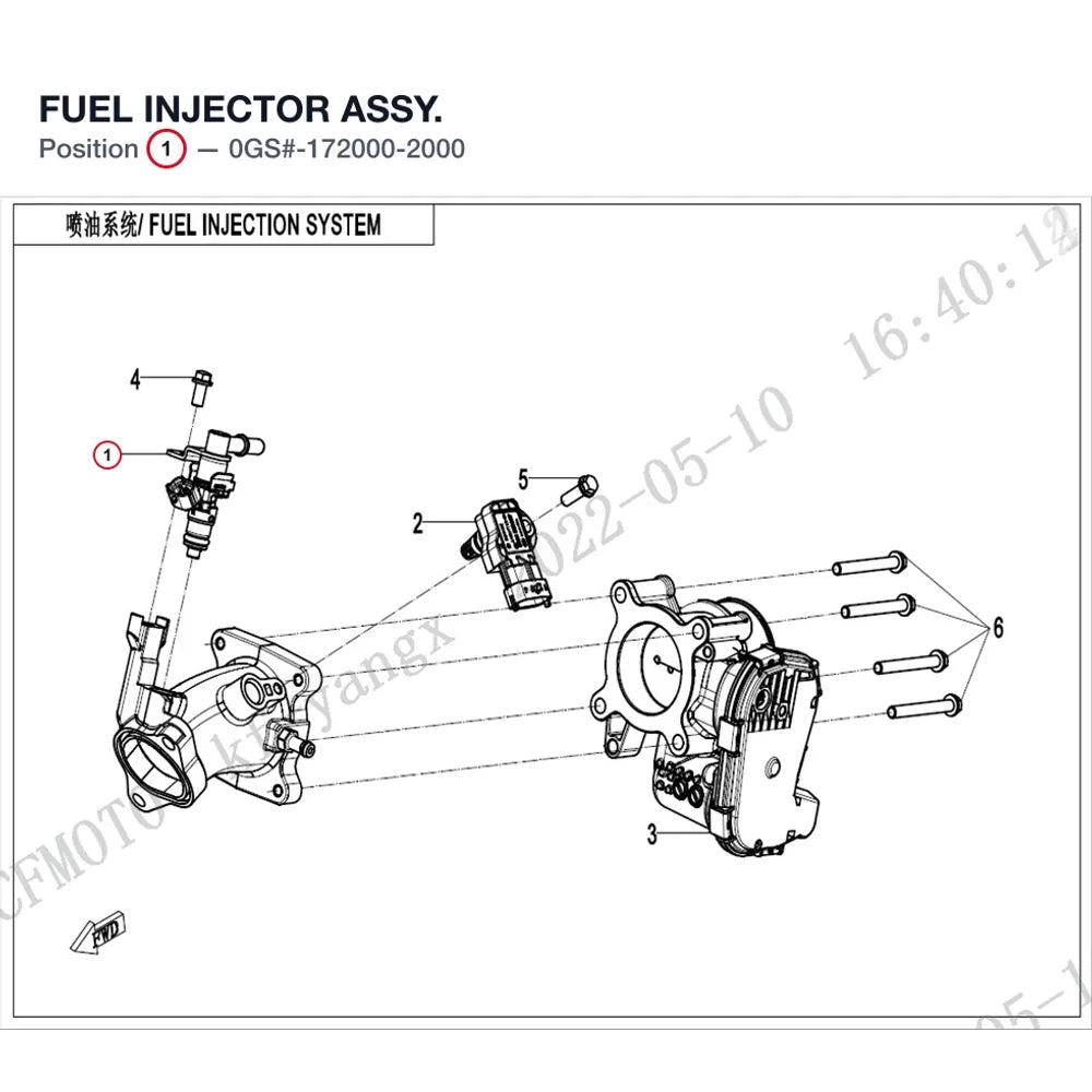 FUEL INJECTOR ASSY. product image