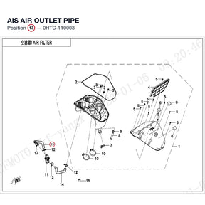 AIS AIR OUTLET PIPE product image