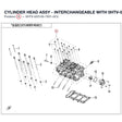 CYLINDER HEAD ASSY - INTERCHANGEABLE WITH 0HTV-022100-7000-0C2 product image