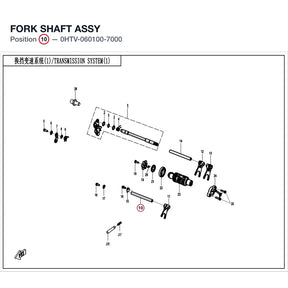 FORK SHAFT ASSY product image