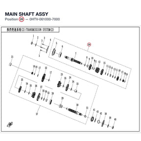 MAIN SHAFT ASSY product image