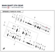 MAIN SHAFT 2TH GEAR product image