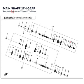 MAIN SHAFT 2TH GEAR product image