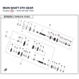 MAIN SHAFT 6TH GEAR product image
