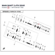 MAIN SHAFT 3,4TH GEAR product image