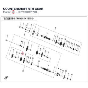COUNTERSHAFT 6TH GEAR product image