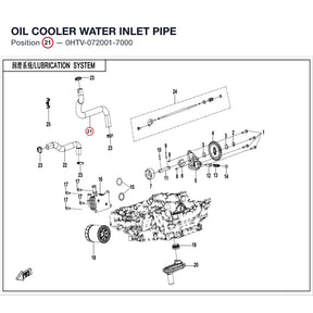 OIL COOLER WATER INLET PIPE product image
