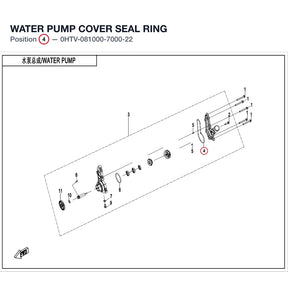 WATER PUMP COVER SEAL RING product image