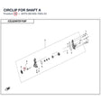 CIRCLIP FOR SHAFT A product image