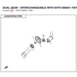 DUAL GEAR - INTERCHANGEABLE WITH 0HTV-090001-7001 product image