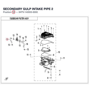 SECONDARY GULP INTAKE PIPE 2 product image