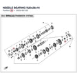 NEEDLE BEARING K20x28x16 product image