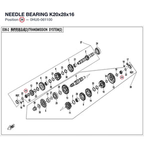 NEEDLE BEARING K20x28x16 product image