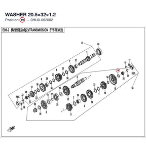 WASHER 20.5×32×1.2 product image