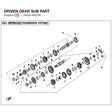 DRIVEN GEAR SUB PART product image