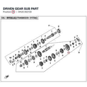 DRIVEN GEAR SUB PART product image