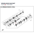 DRIVEN GEAR SUB PART product image