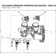 AIR INTAKE PRESSURE TEMPERATURE SENSOR - REPL BY 0NYV-170700-1000 product image