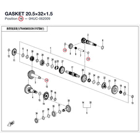 GASKET 20.5×32×1.5 product image