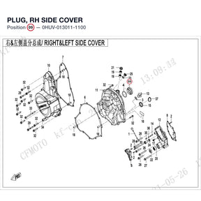 PLUG, RH SIDE COVER product image