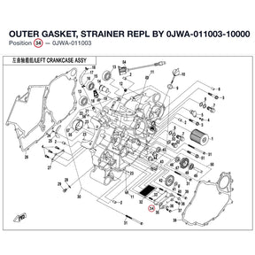 OUTER GASKET, STRAINER REPL BY 0JWA-011003-10000 product image