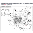 GASKET, LH CRANKCASE COVER REPL BY 0JWA-011004-30000 product image