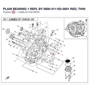 PLAIN BEARING 1 REPL BY 0800-011102-0001 product image