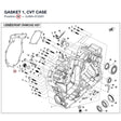 GASKET 1, CVT CASE product image