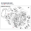RH CRANKCASE ASSY product image